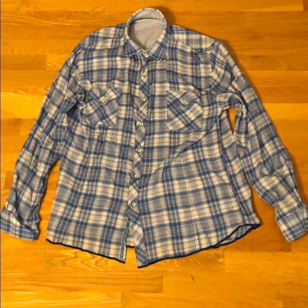 Blue flannel shirt